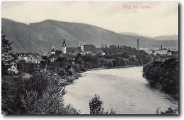 Dieses Bild aus dem Jahre 1903 zeigt direkt den Blick von der Lambertikirche Richtung Stift Gss